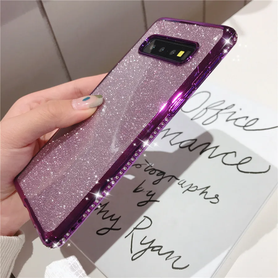 

Phone Case For Samsung Galaxy A10 A20 A20E A30 A40 A50 A60 A70 A6 A8 Plus 2018 Case Luxury Glitter Diamond Silicone Back Cover