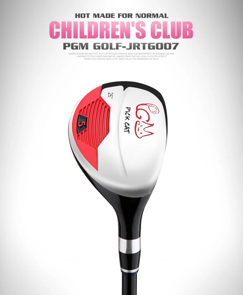 Crest Гольф pickcat детская Гольф 1# драйвер, 5# разъемная застежка-молния fairway wood, Титан сплав головки, правая рука Гольф клуб для От 3 до 12 лет для детей