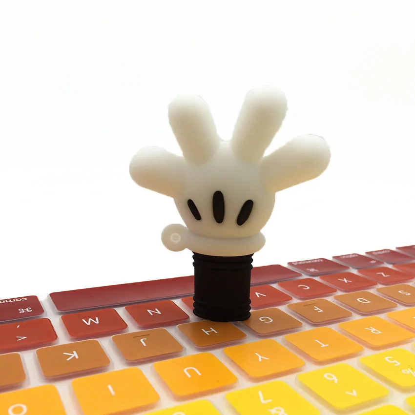 Cartoon Mickey Hand USB Stick Pendrive Stick Device USB Storage Card Pen Drive 128GB 64GB 32GB 16GB 8GB 4GB USB Flash Drive Disk