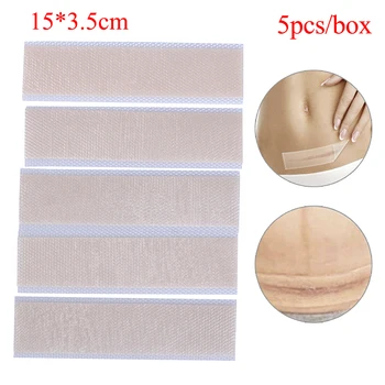 

5PCS 0.4mm Reusable Silicon Patch Remove Trauma Burn Sheet Skin Repair Scar Removal Patch Acne Gel Therapy