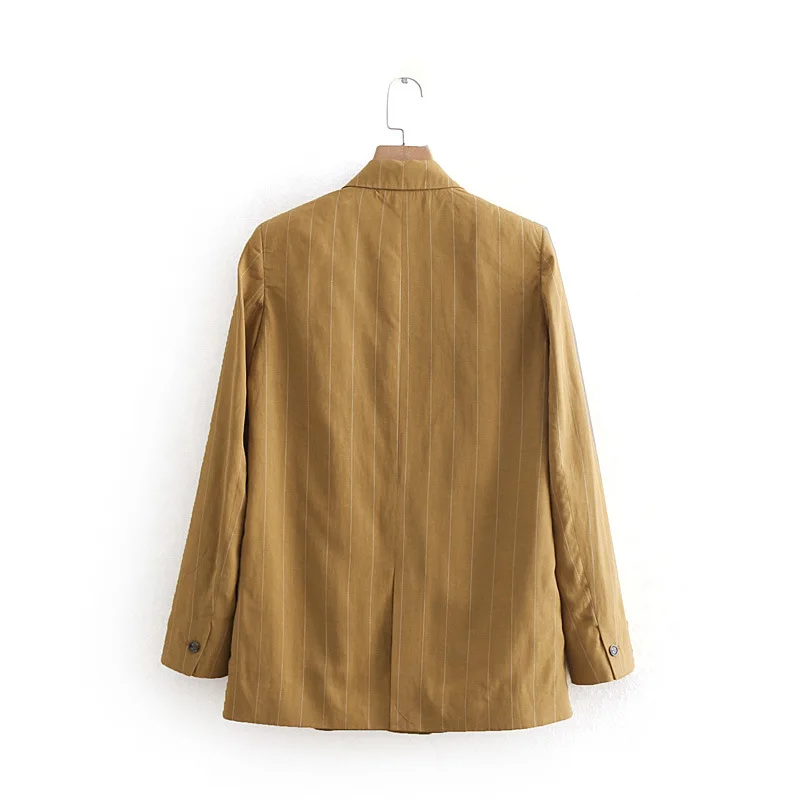 GOPLUS Casual Striped Ladies Blazers Long Sleeve Women Causal Outwear Female Blazer Jackets OL Outfits Blazer Feminino Tops