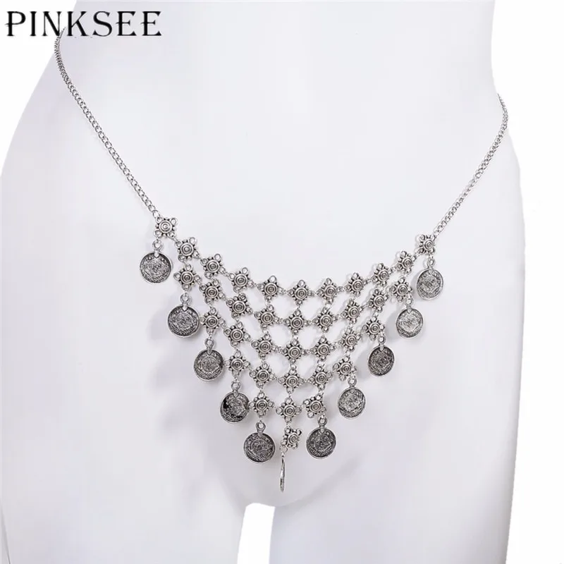 PINKSEE Multiylayer Tassel Chain Body Jewelry For Belly Fashion Women Bikini Beach Holiday Navel