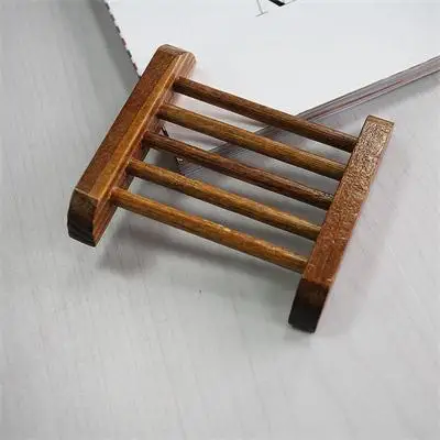 9x8.3CM Wooden Soap Dish Box Container Tub Durable Soap Holder Storage Cup Rack For Bathroom Fixture 1PCS Convenient