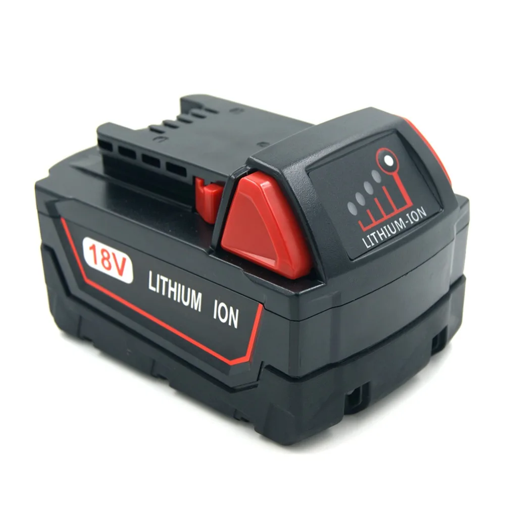 LERRONX 2 шт. 18 в 5.0Ah литий-ионная аккумуляторная батарея для Milwaukee M18 электроинструменты 48-11-1840 48-11-4850 Li18