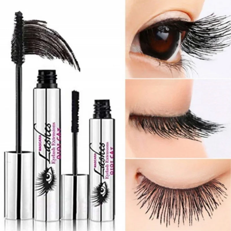 

4D Silk Fiber Lash Mascara Curling Volume Black Waterproof Liquid Rimel 3d Fiber Lash Extension Makeup Lengthening Mascara 2in1