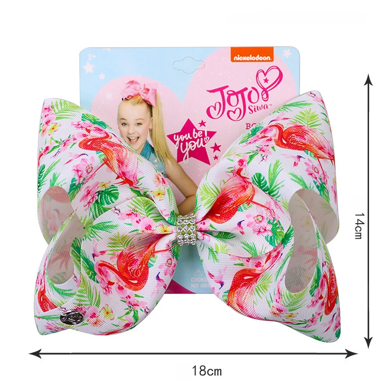 JOJO Siwa повязка для волос с бантом маленьких девочек яркая Поплиновая лента со