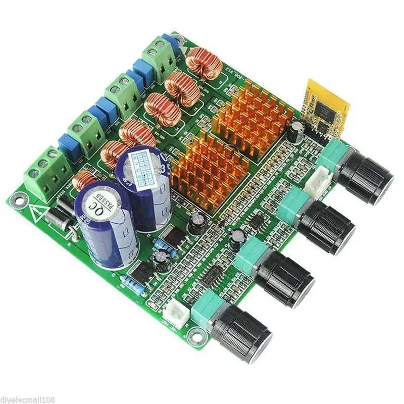 

Цифровой приемник 2023 Bluetooth 4,0, класс D, телефон 2,1 дюйма, 3 канала, супер бас, усилитель, повышенная температура, TPA3116D2, 100 Вт + 50 Вт + 50 Вт