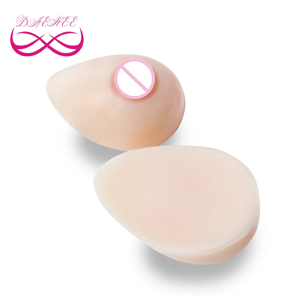 

400G/Pair A Cup Teardrop Shape Realistic Silicone Tits False Breast Form Artificial Boob Enhancer For Transgender Crossdresser