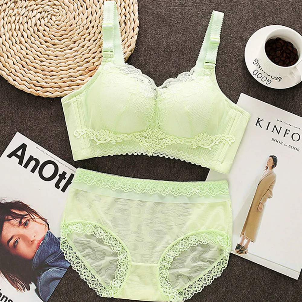 2019 Woman sexy sports bra set comfortable sexy lace underwear seamless push up girls underwear yoga bra top para mujeres 40J4 (8)