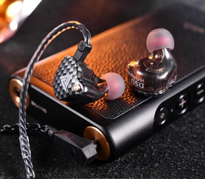 Проводные наушники QKZ VK4 3 5 мм Спортивная игровая гарнитура вкладыши HiFi