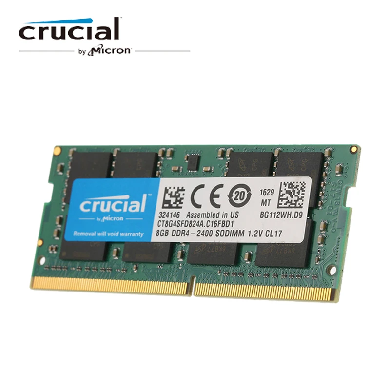 New For Micron 16GB PC4-19200 DDR4 2400 PC4-2400T 260pin SODIMM Memory CL17