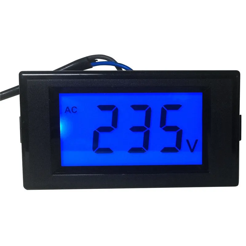

D69-120 AC80-500V LCD Digital Voltmeter Voltage Panel Meter Mini Ammeter Panel Current Meter Tester With LED Display Black Case