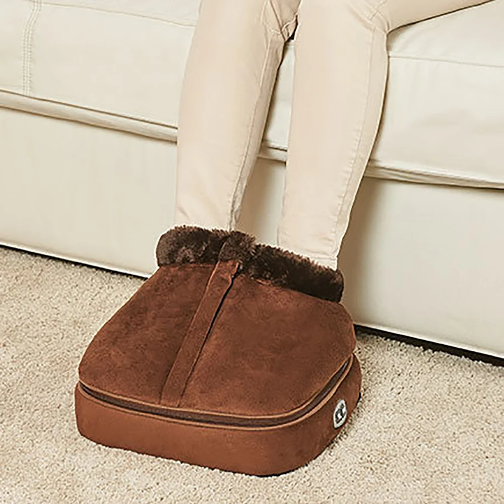 Electric Heated Foot Massager Heating Vibrating Relax Foot Massage