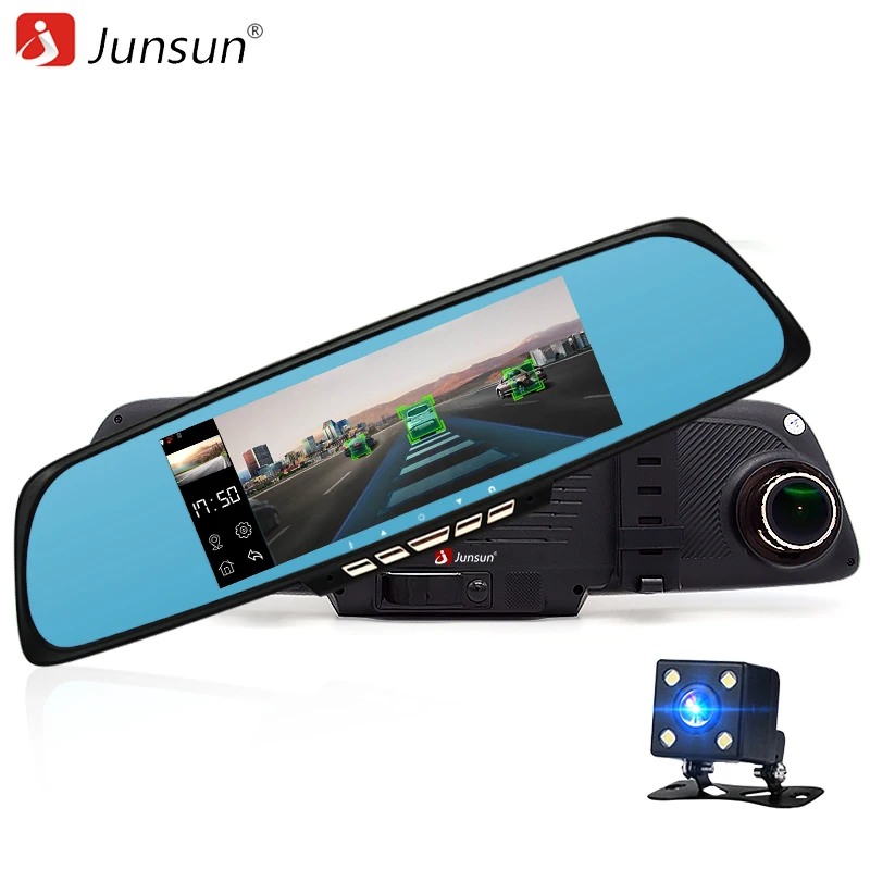 Junsun 6 86 font b Car b font Dash Cam ADAS Rear view mirror with font
