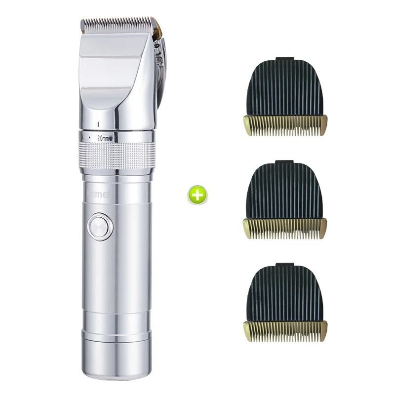 Kemei hair clipper rechargeable hair trimmer hair cutting men beard razor electric trimmer electric shaving machine for barber