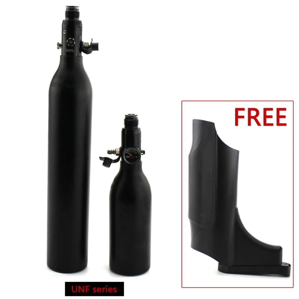 

Airforce Airsoft Tank 0.45L 0.2L HPA Cylinder 300bar 4500psi Regulator and Cover 5/8-18UNF Scuba Air Refill