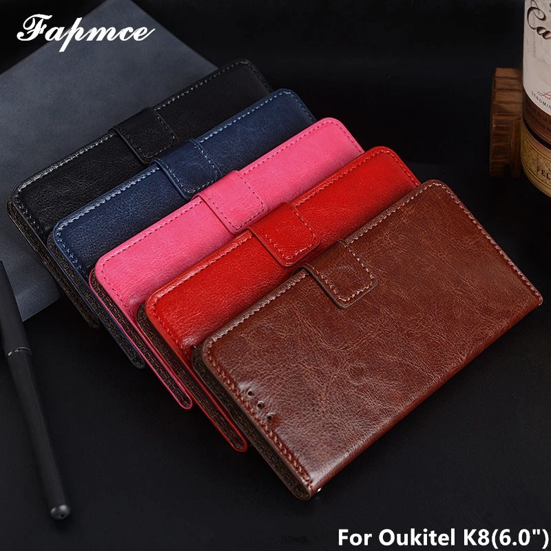 

For Oukitel K8 Case 5.5" Luxury Photo Frame Flip PU Leather Wallet Protector Phone Bags Cover For Oukitel K8 Cover