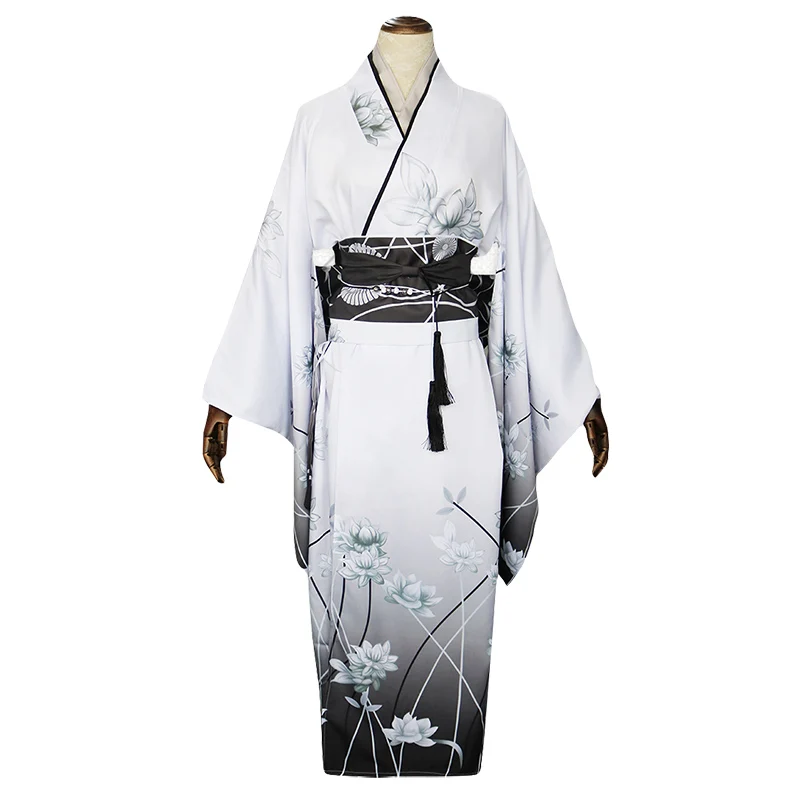 

KIGUCOS Fun Disk and In Solitude Game Costumes Kasugano Sora Daily Robes Cosplay Kimono Women Halloween Party Costumes