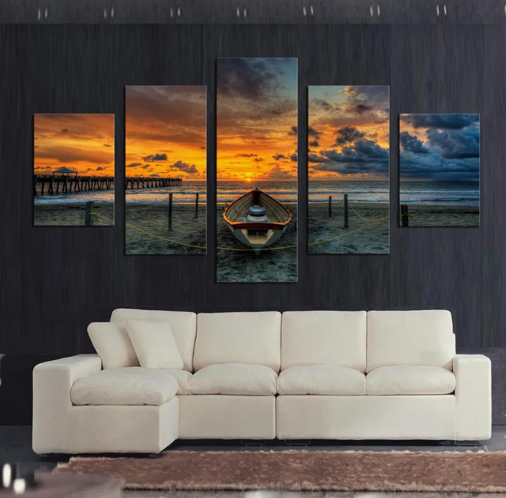 Online kopen wholesale schip canvas schilderij uit china schip ...