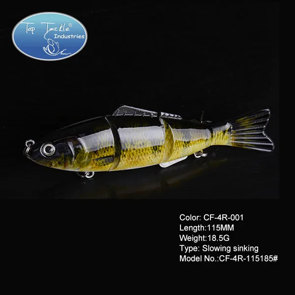 C Тип 115 мм 18,5 г рыболовные приманки плавающие приманки 4 секции приманки - Цвет: 115mm 001