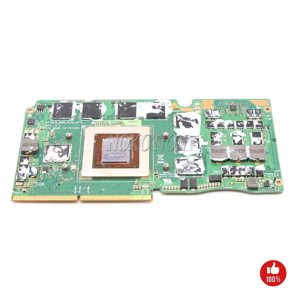 NOKOTION 60NB0180 VG1040 для asus G750J G750JW G750JH MXM REV 2 1 графическая видеокарта ноутбука