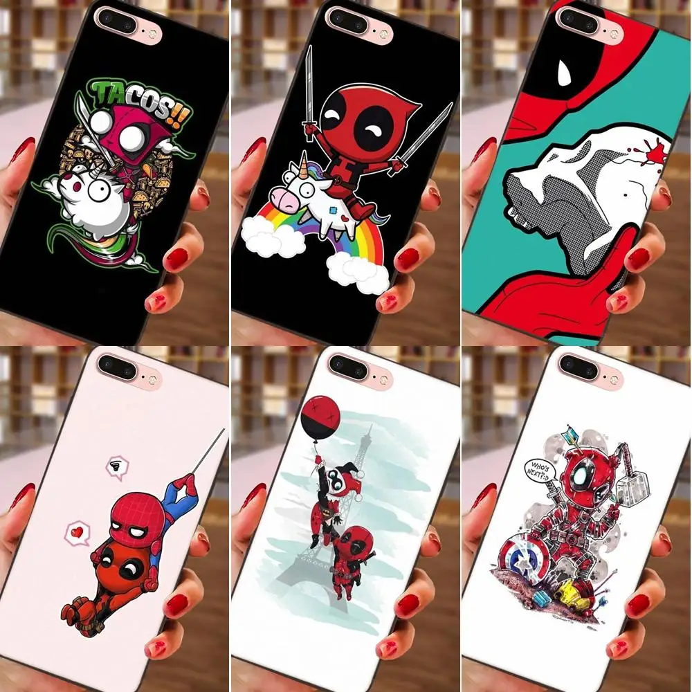 

Tacos Unicorns Deadpool For Huawei Honor Enjoy Mate Note 6s 8 9 10 20 Lite Play Pro P smart TPU Cell Phone
