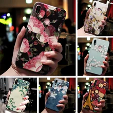 

3D Relief Floral Phone Case For OPPO Realme X 3 pro 6 A5S A1K A3S F11 Pro RX17 neo A7 AX7 F9 F7 F5 A5 A9 2020 Case Silicon Cover