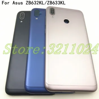 

Original For Asus Zenfone Max M2 ZB633KL Back Battery Cover With side key +Camera Glass Lens Rear Battery Door Housing +Logo
