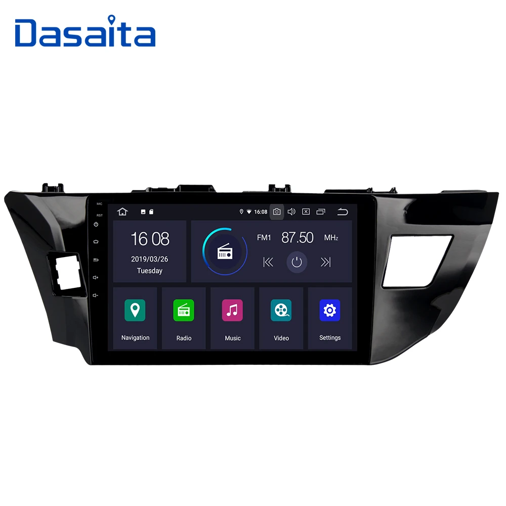 

Dasaita Quad Core Android 9.0 Car GPS Bluetooth Multimedia Player for Toyota Corolla 2014 2015 2016 with 10.2" Touch Screen