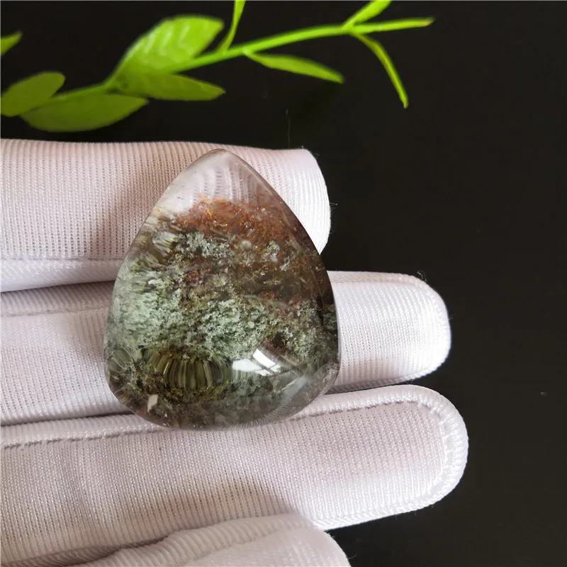 AA++ Редкий Натуральный Зеленый Ghost Phantom Quartz кристалл кулон образец для коллекции