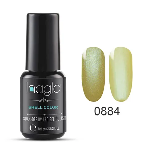 Inagla Гель-лак для ногтей замачиваемый УФ светодиодный Гель-лак для ногтей долговечный салонный Гель-лак для нейл-арта - Цвет: 0884