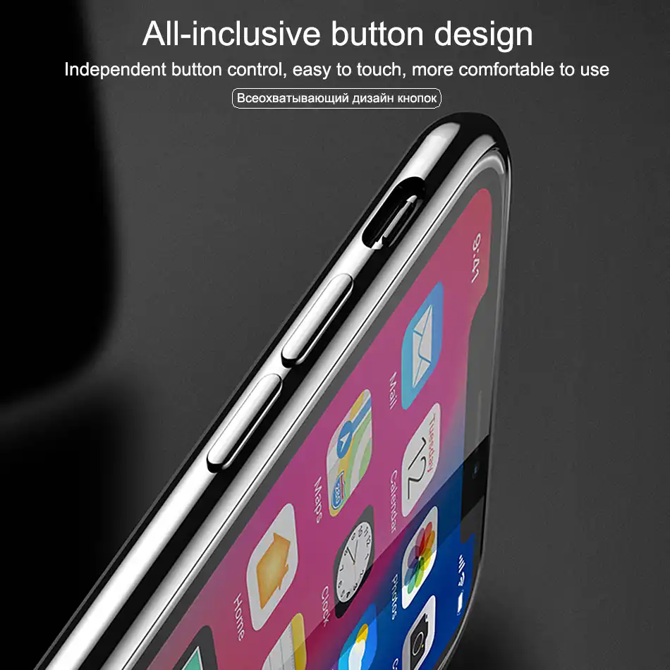 Роскошный стеклянный чехол для Apple iphone 6 7 8 10 Plus X XS XR MAX 7plus 8plus 6G 6S XSMAX зеркальный