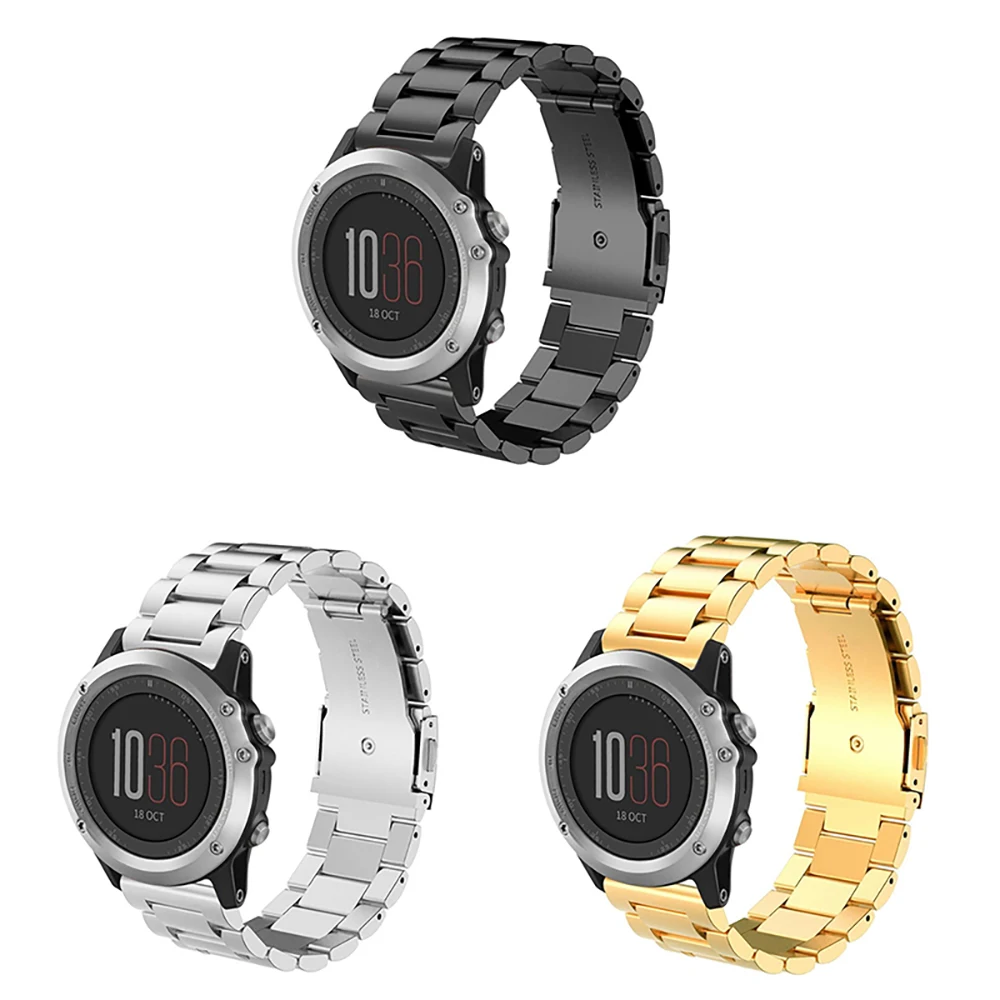 Металлический ремешок из нержавеющей стали для Garmin Fenix 5X Fenix 3 Fenix 3 HR замена крутых умных часов браслет разноцветный ремешок для часов