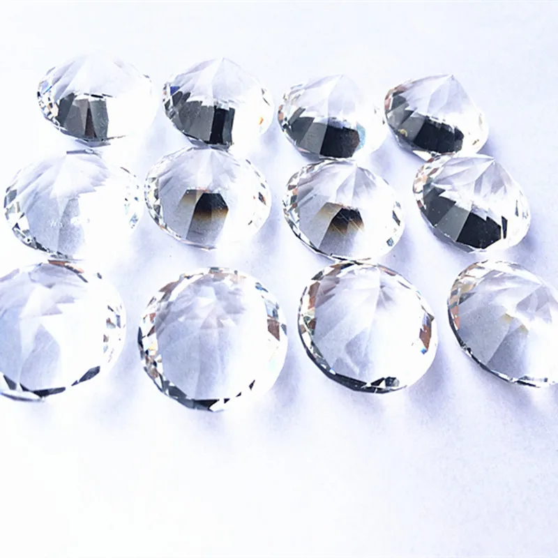 20 мм Высокое качество K9 сверкают Стекло алмазы, 200 шт./лот, для свадьбы Украшение стола, свадебные подарки