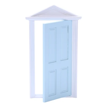 

1:12 Scale Wooden Fairy Steepletop Door Dollhouse Miniature Accessory