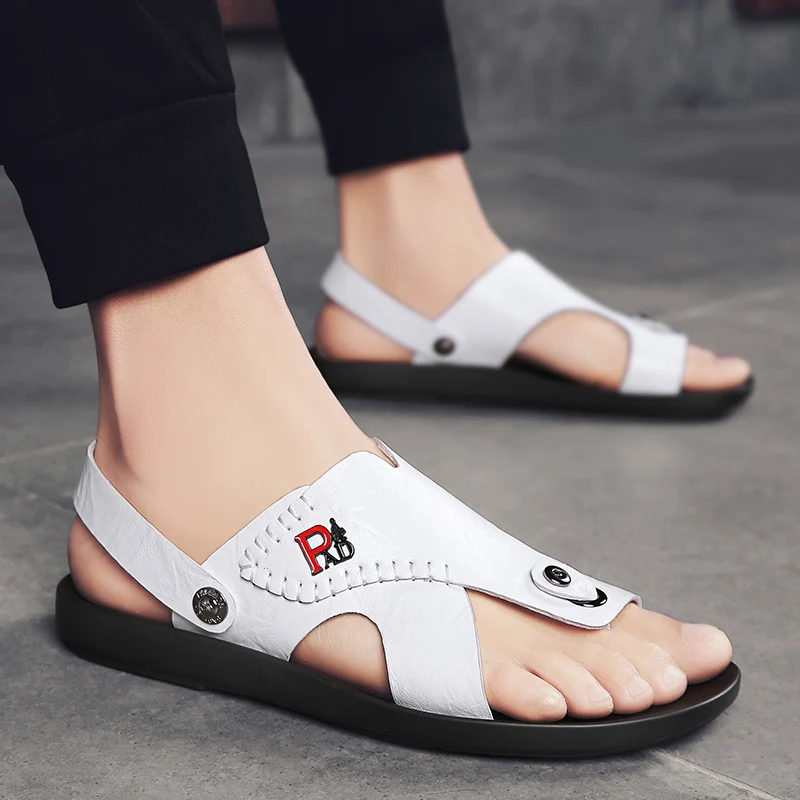 

Men Summer Slippers Outdoor Sport Beach Diving Sandals Shoes Anti Skid Male Breathable Flat Soft Hard-Wearing Hiking Sneakers