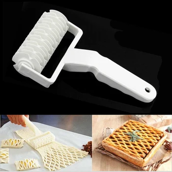 

Baking Lattice Roller Pie Pizza Cookie Cutter Pastry Tools Bakeware Embossing Dough Roller Lattice Craft Kitchen Tools IC871018