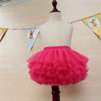 

2 3 4 5 6 7 Summer Toddler Girls Tutu Skirt Colorful Layered Tulle Pettiskirt Skirts for Baby Princess Dance Skirt 2019