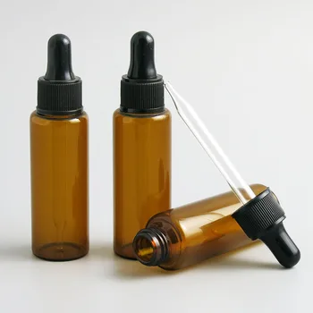 

24 x 30ml Travel Portable Amber Empty Glass Dropper Oil Essential Bottle In Refillable Drop Liquid Pipette Bottles Wholes