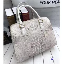 Роскошная дизайнерская настоящая крокодиловая кожа Женская рабочая Сумочка Мужская сумка из экзотической натуральной кожи аллигатора кожаная женская сумка через плечо