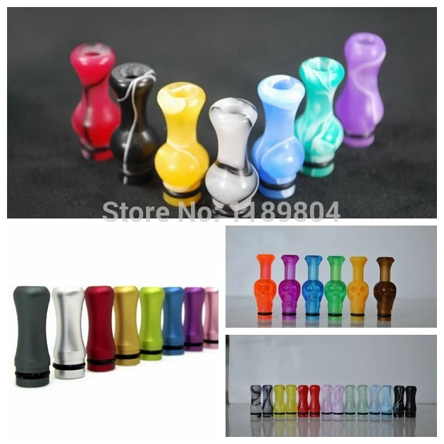 Acrylic Drip Tip LEIQIDUDU aluminium 360 Degree Rotatable Cartridge Adapter Rotating drip tips e ciga mouthpiece cig atomizer