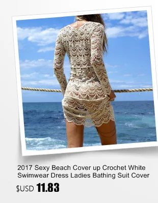 Sexy Swimwear Beach Cover Up Knitting Straps Long Sleeves Rash Guard Beach Kaftan Wrap Dress Robe De Plage Saida De Praia