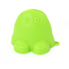 Зеленый Кухня силиконовые термостойкие Прихватки для мангала Зажимы изоляции антипригарным противоскользящие горшок держатель Клип Пособия по кулинарии выпечки Прихватки