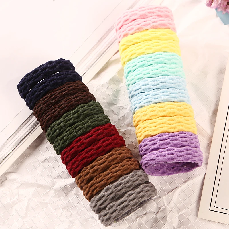 

24Pcs/Lot High Quality New Women Color Rubber Band Girl Elastic Hair Bands Rope Ponytail Headwear Fashion Hair Accessories Gum