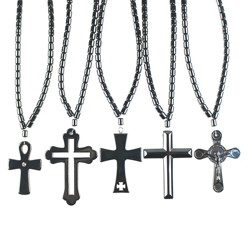 hematite Hematite cross religious cross cross Hematite cross pendant