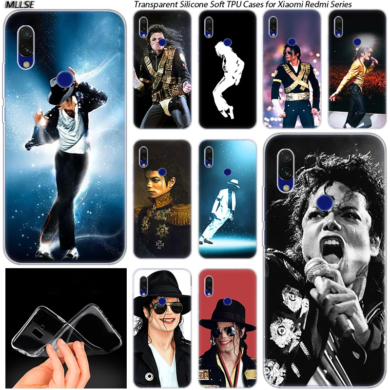 Популярный Мягкий силиконовый чехол Michael Jackson для Xiaomi Redmi K20 7 7A 5 5Plus 6 6A S2 Note 8 Pro