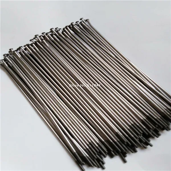 Gr5 6AL4V titanium alloy metal spoke straight pull with heads 2mm diameter,290mm length,10pcs wholesale,free shipping