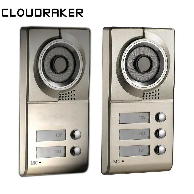 

CLOUDRAKER Door Phone 2 Button 3 Button Intercom Home Security Video Intercom Apartment doorbell video IR Night Vision