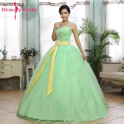 Beautiful green wedding dresses Clearance