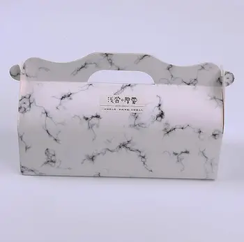

Marble Design Wedding Gift Boxes Europe Paper Cake Box Baby Shower Favor Boxes Creative Marble Candy Sandwich Box